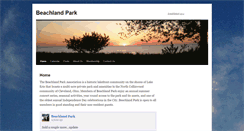 Desktop Screenshot of beachlandpark.org