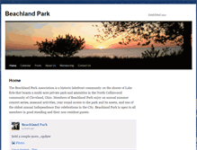 Tablet Screenshot of beachlandpark.org